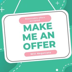 Most reasonable offers accepted